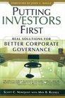 Putting Investors First Real Solutions for Better Corporate Governance