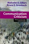 Communication Criticism Rhetoric Social Codes Cultural Studies