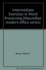 Intermediate Exercises in Word Processing