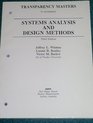 Transparency masters to accompany Systems analysis  design methods