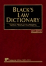 Black's Law Dictionary with Pronunciations Sixth Edition