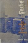The Spirit and the Letter The Struggle for Rights in America