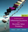 Fundamentals of Differential Equations with Boundary Value Problems with IDE CD