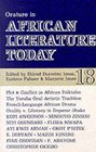 Orature in African Literature Today A Review