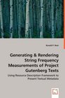 Generating and Rendering String Frequency Measurements of Project Gutenberg Texts Using Resource Description Framework to Present Textual Metadata