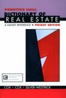 Dictionary of Real Estate A Handy Reference Pocket Edition