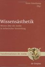 Wissenssthetik Wissen ber die Antike in sthetischer Vermittlung