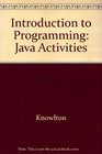 Introduction to Programming for JAVA Activities Workbook