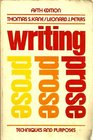 Writing Prose Techniques and Purposes 5th Edition