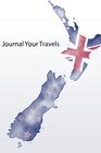 Journal Your Travels New Zealand Watercolor Map and Flag Travel Journal Lined Journal Diary Notebook 6 x 9 180 Pages