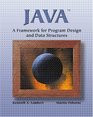Java A Framework for Program Design and Data Structures