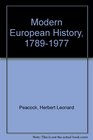 Modern European History 17891980