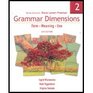 Grammar Dimensions 2 Fourth Edition Form Meaning and Use