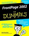 Microsoft FrontPage 2002 for Dummies (With CD-ROM)