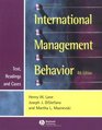 International Management Behavior Text Readings and Cases