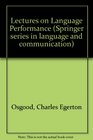 Lectures on Language Performance
