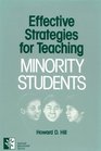 Effective Strategies for Teaching Minority Students