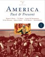America Past and Present Brief Edition Volume I Value Package