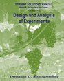 Design and Analysis of Experiments Student Solutions Manual