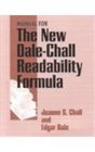 Manual for Use of the New DaleChall Readability Formula