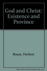God and Christ Existence and Province