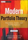 Modern Portfolio Theory  Website Foundations Analysis and New Developments