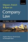 Mayson French and Ryan on Company Law 20042005