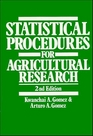 Statistical Procedures for Agricultural Research 2nd Edition