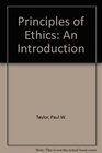 Principles of Ethics An Introduction