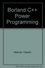Borland C Power Programming/Book and Disk