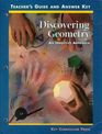 Discovering Geometry Teachers Guide and Answer Key