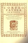 Claudio Monteverdi L'Orfeo  Favola In Musica SV318