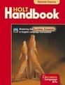 Holt Handbook Second Course California Edition Grammer Usage Mechanics Sentences