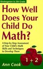 How Well Does Your Child Do Math A StepByStep Assessment of Your Child's Math Skills and Techniques to Develop Them