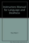 Instructors Manual for Language and Deafness