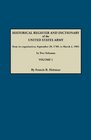 Historical register and dictionary of the United States Army from its organization September 29 1789 to March 2 1903