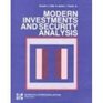 Modern Investments and Security Analysis