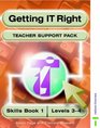 Getting It Right Teacher Support Packs 1 Levels 34