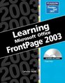 Learning Microsoft FrontPage 2003