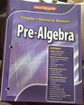 Glencoe McGrawHill Pre Algebra Teacher Chapter 113 Resources