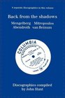 Back From The Shadows 4 Discographies Willem Mengelberg Dimitri Mitropoulos Hermann Abendroth Eduard Van Beinum