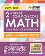 2nd Grade Common Core Math Daily Practice Workbook  Part I Multiple Choice  1000 Practice Questions and Video Explanations  Argo Brothers