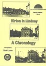 Kirton in Lindsay A chronology