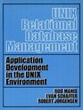 UNIX  Relational Database Management