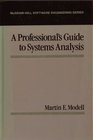 Professionals Guide to Systems Analysis