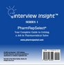 Interview Insight PharmRepSelect