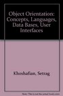 Object Orientation Concepts Languages Databases User Interfaces