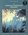 The AfricanAmerican Odyssey Volume I To 1877 with Audio CD