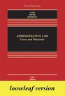 Administrative Law Cases and Materials Looseleaf Insert Edition
