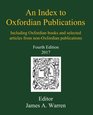 An Index to Oxfordian Publications Including Oxfordian books and selected articles from nonOxfordian publications